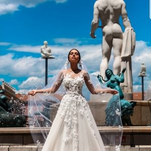 Dreamy and gorgeous Katherine Joyce Paris bridal gown